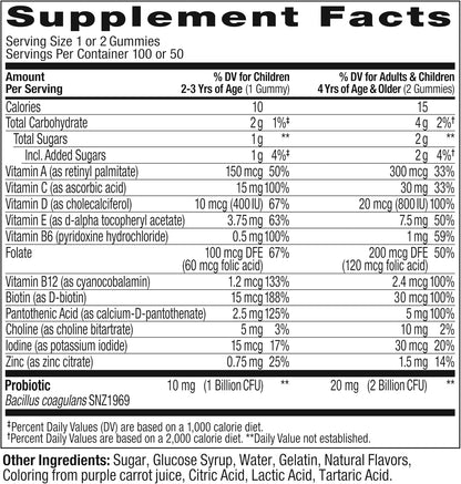 Kids Multivitamin & Probiotic Gummy